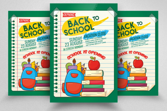 Back to School Flyer Poster Design Toolkit