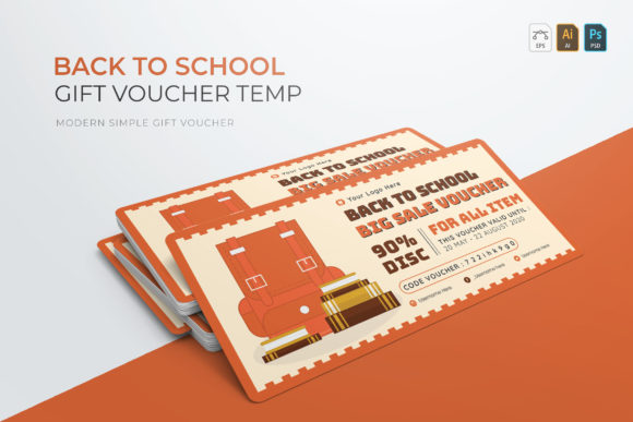 Back to School Gift Voucher Templates Built for Branding