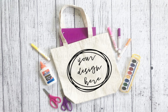 Back to School Tote Bag Mockup – Show Off Your Designs