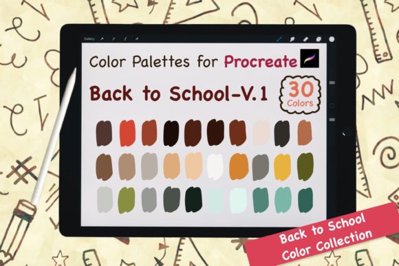 How Procreate Color Palettes-BackToSchool V1 Elevates Your Digital Art Workflow