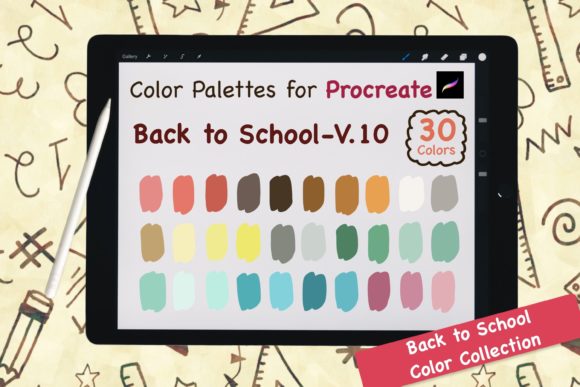 Procreate Color Palette-BackToSchool V10: A Thoughtful Set for Creative Momentum