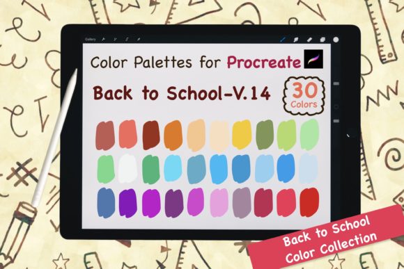 Procreate Color Palette-BackToSchool V14