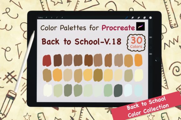 Procreate Color Palette-BackToSchool V18: Strategic Color Harmony for Digital Creators