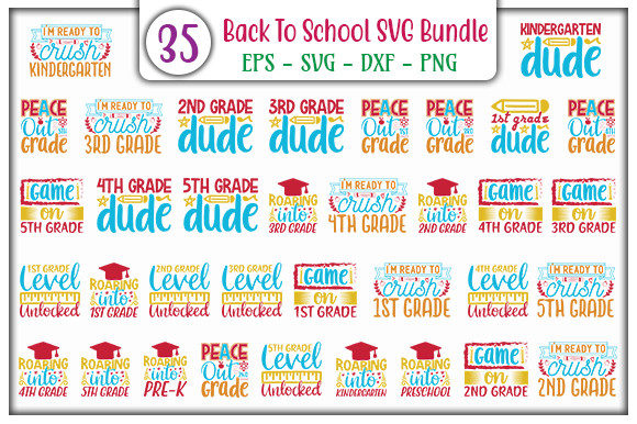 The Ultimate Back to School Design Bundle: SVG, DXF, EPS & PNG Formats Explained
